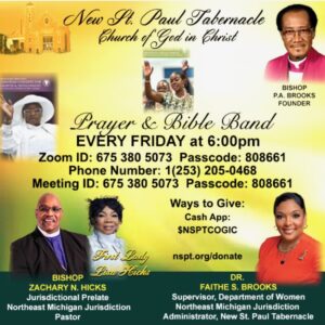 New St. Paul Tabernacle Church of God in Christ – NSPT COGIC Detroit ...